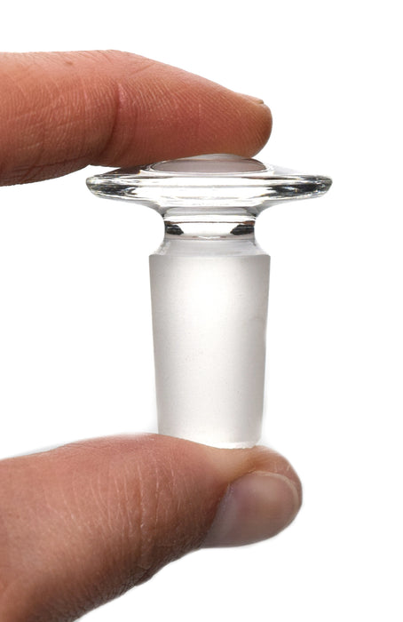 Stopper, 14/23 - Flat Head, Solid Cone - Borosilicate Glass - Eisco Labs