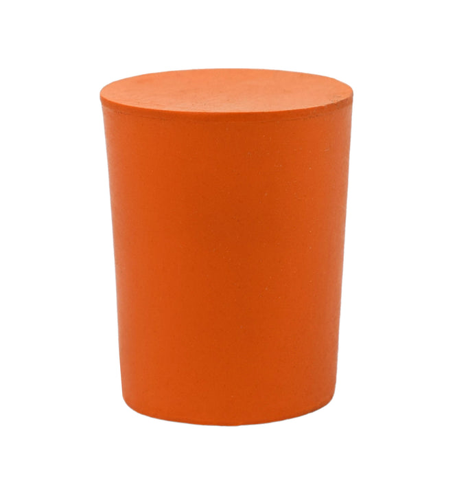 10PK Rubber Stoppers - Solid - 18mm Bottom, 21mm Top, 26mm Length