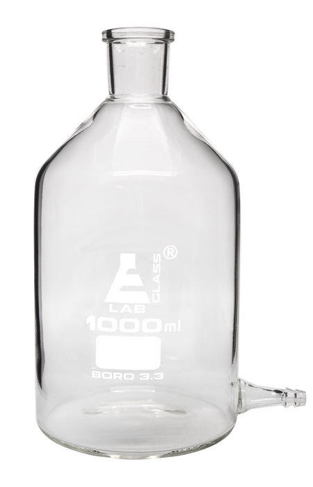 Aspirator Bottle with Outlet for Tubing, 1000ml, Borosilicate Glass - Eisco Labs