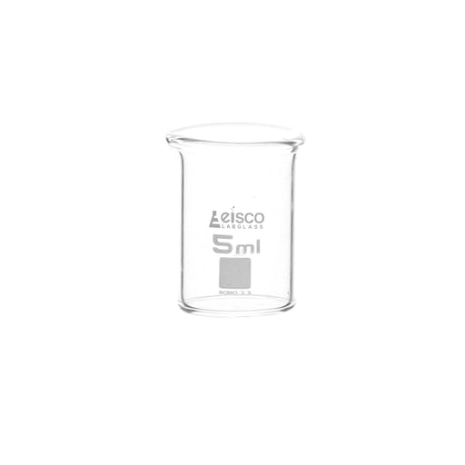 Beaker, 5ml - Low Form - Ungraduated - Borosilicate Glass
