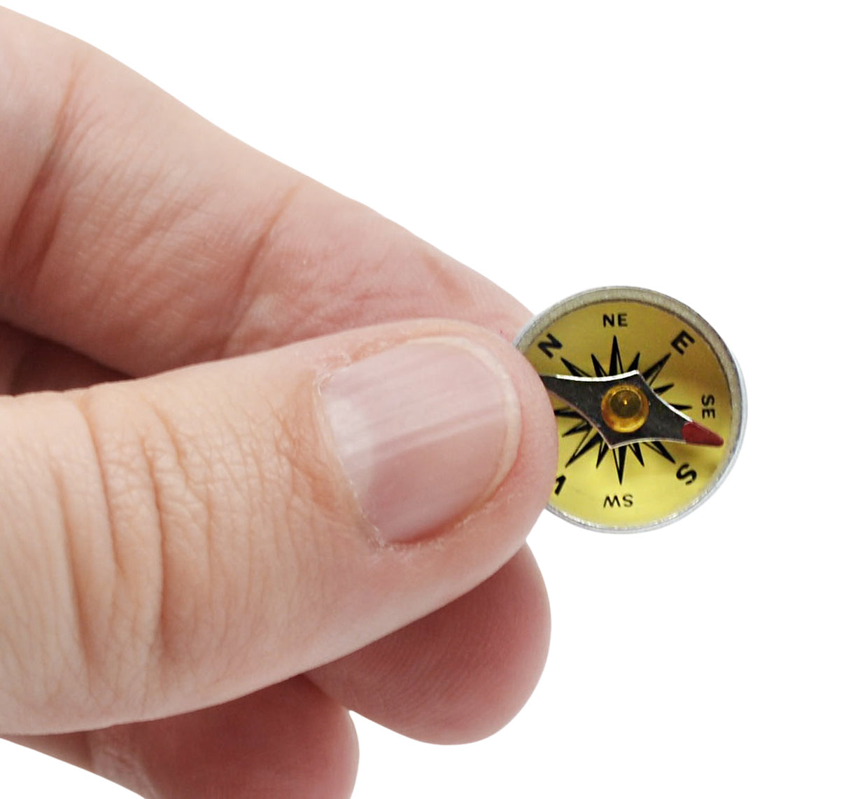 Mini Compass, 16mm - For Plotting - Yellow - With Glass Face And Alumi ...