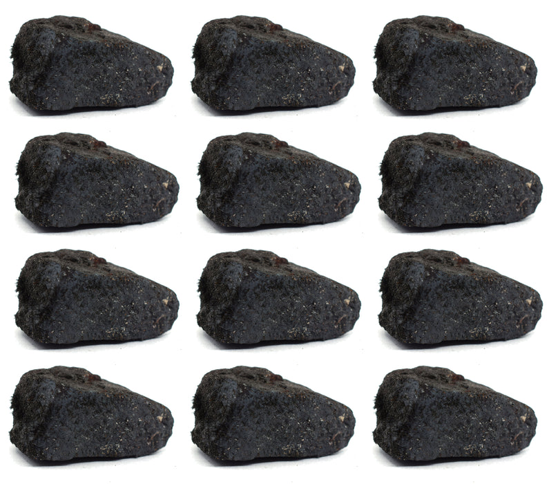 12PK Raw Lodestone Rock Specimens, 1" - Geologist Selected Samples - Eisco Labs