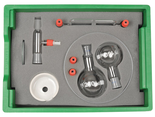 Gas Preparation Kit, 26pc Set - All Essential Glass Elements for Gas Production - Borosilicate Glass - Eisco Labs