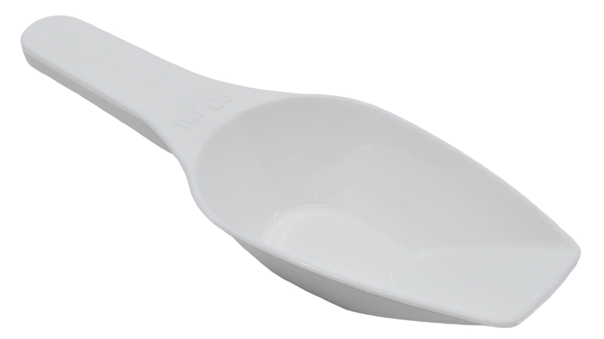 Scoop, 50ml (1.7oz) - Polypropylene - Flat Bottom, Excellent for Measuring & Weighing