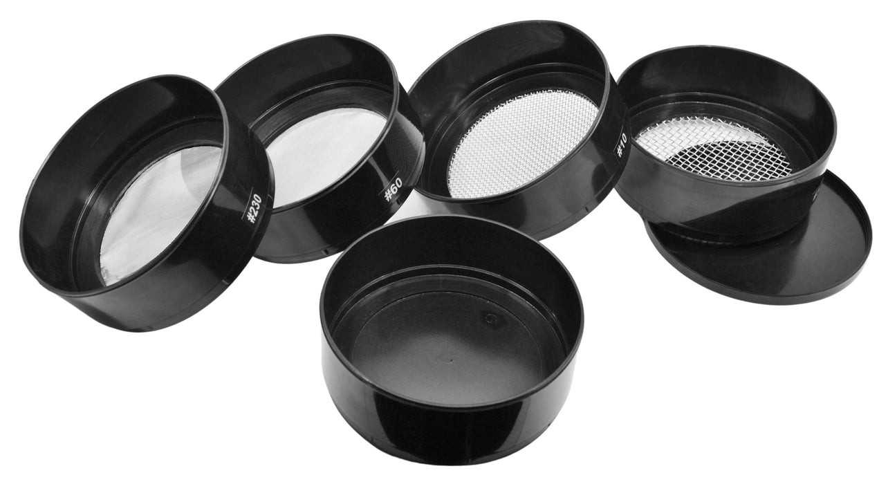 6 Piece Stackable Sieve Set, 7 Inch - Plastic