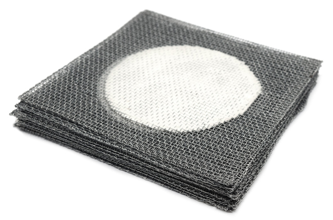 10PK Iron Wire Gauze Squares, 6x6" - 4" Ceramic Center - 100% Free of Harmful Chemicals, Asbestos Free - Eisco Labs