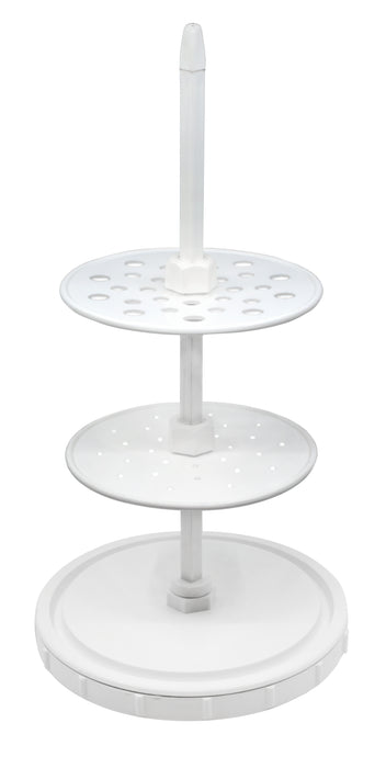 Pipette Stand, Polypropylene - Fits 28 Pipettes - Adjustable - Eisco Labs