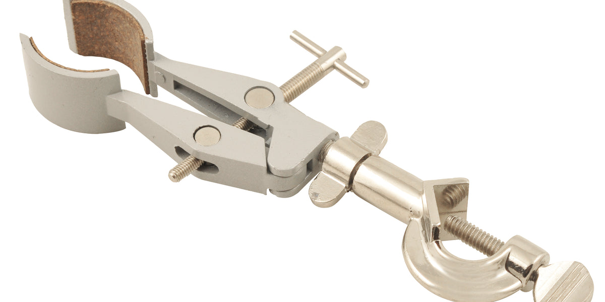 Eisco Labs Universal Clamp, Cork Lined Prongs -Holds Objects up to 2.3