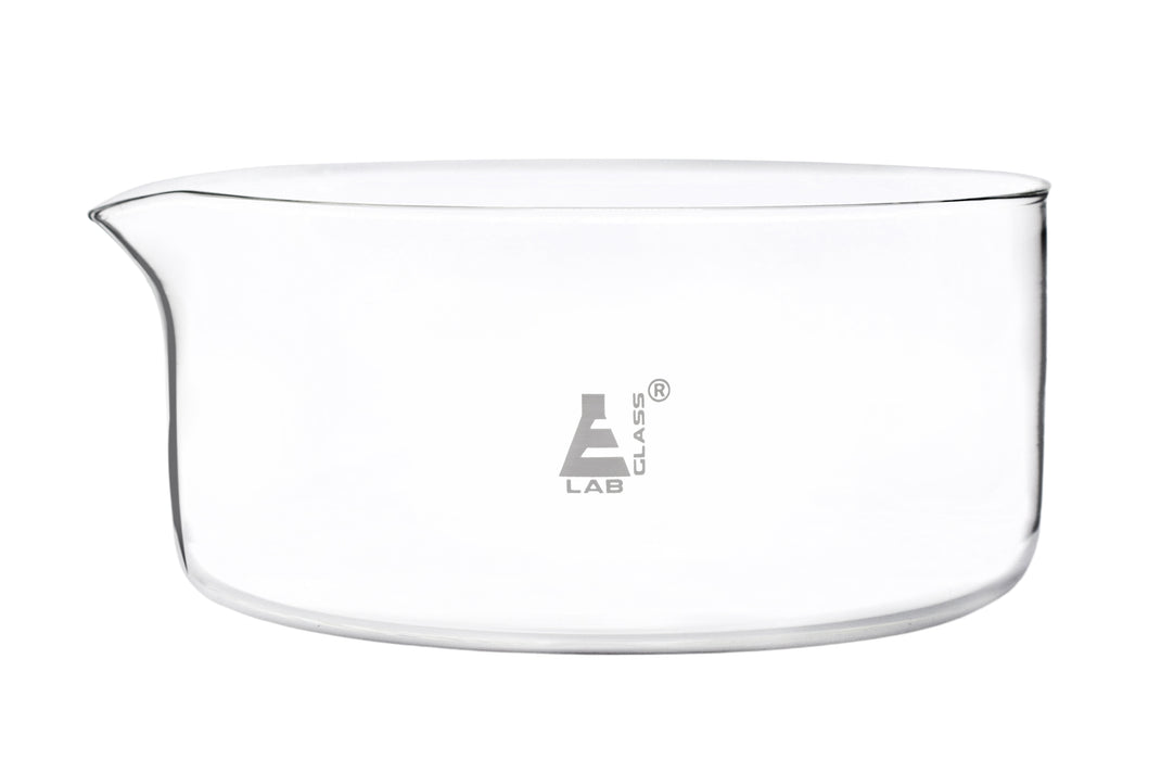 Crystallizing Dish, 3500ml - Flat Bottom - Borosilicate Glass - Eisco Labs
