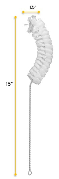 Flask Cleaning Brush, 15" - For Glassware up to 4" Diameter