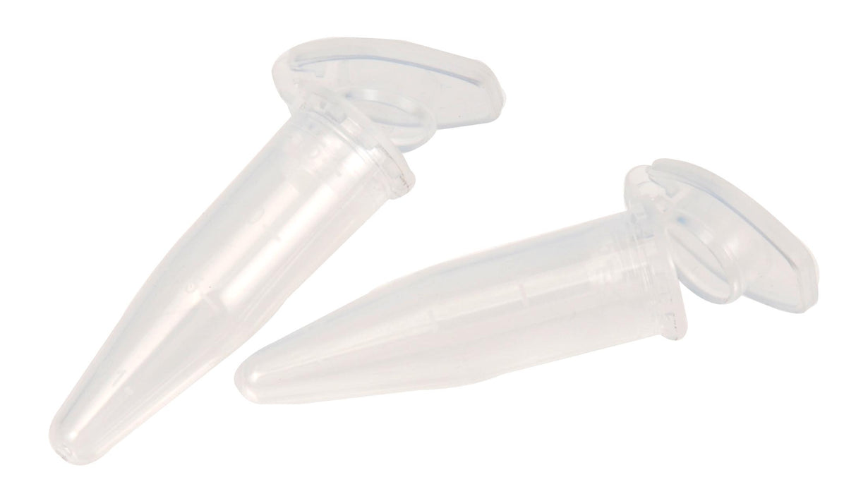 Pack of 100 Micro Centrifuge Tubes, 1.5mL Capacity, Graduated, Leak Proof, Polypropylene - Eisco Labs