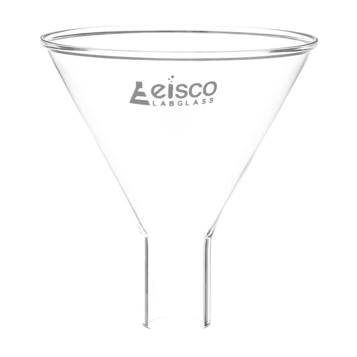 Powder Funnel, 120mm - 60º Angle - Plain Stem, 24mm - Borosilicate Glass - Eisco Labs