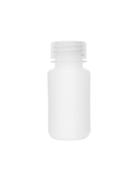 Reagent Bottle, 60mL - Wide Mouth with Screw Cap - HDPE