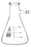 Filtering Flask, 100ml - Integral Side Arm - White Graduations - Borosilicate Glass - Eisco Labs