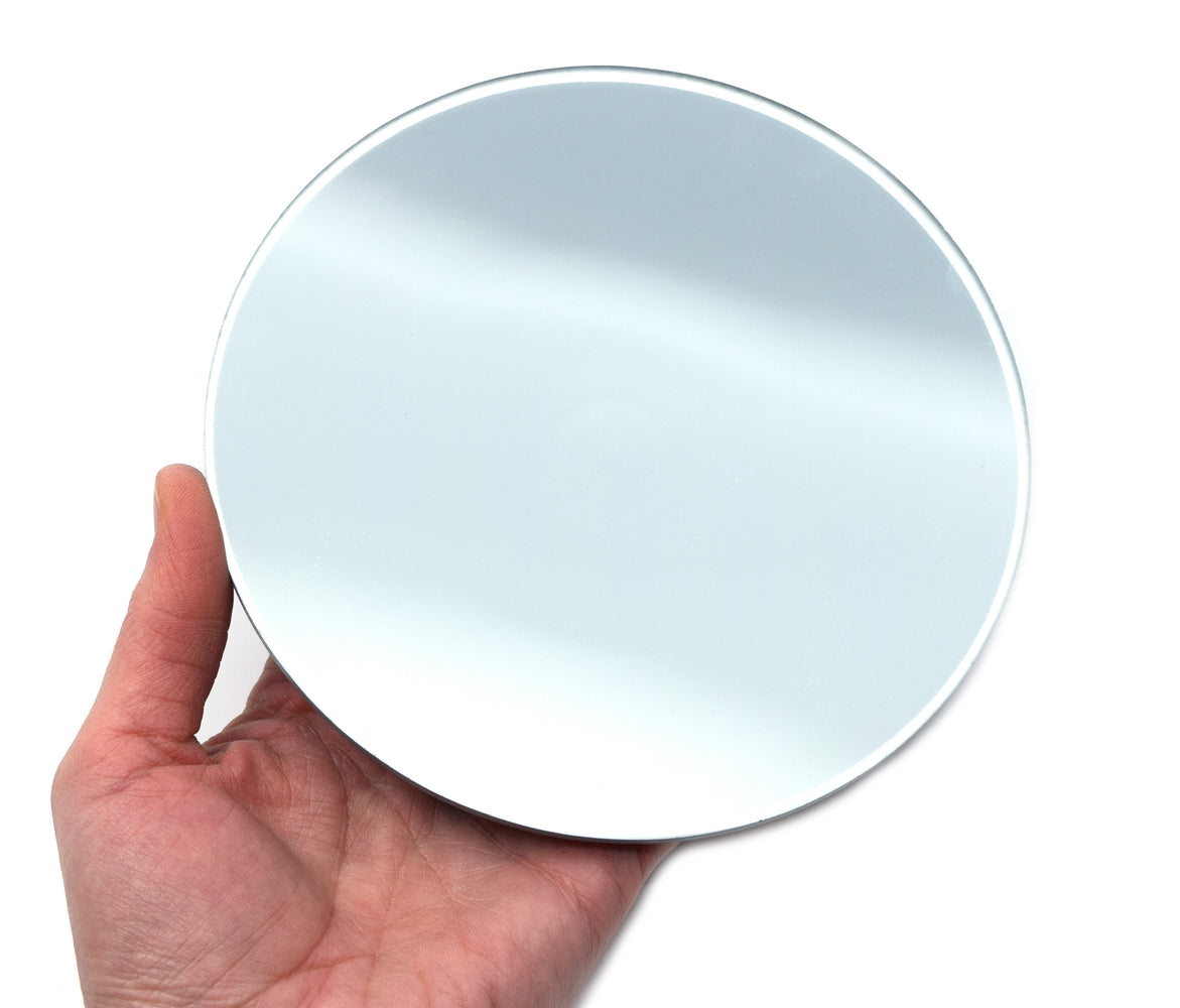 Convex Optical Mirror - Glass, 5.9" (150mm) dia. 300mm Focal Length - Eisco Labs