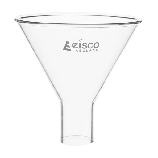 Powder Funnel, 75mm - 60º Angle - Plain Stem, 22mm - Borosilicate Glass - Eisco Labs