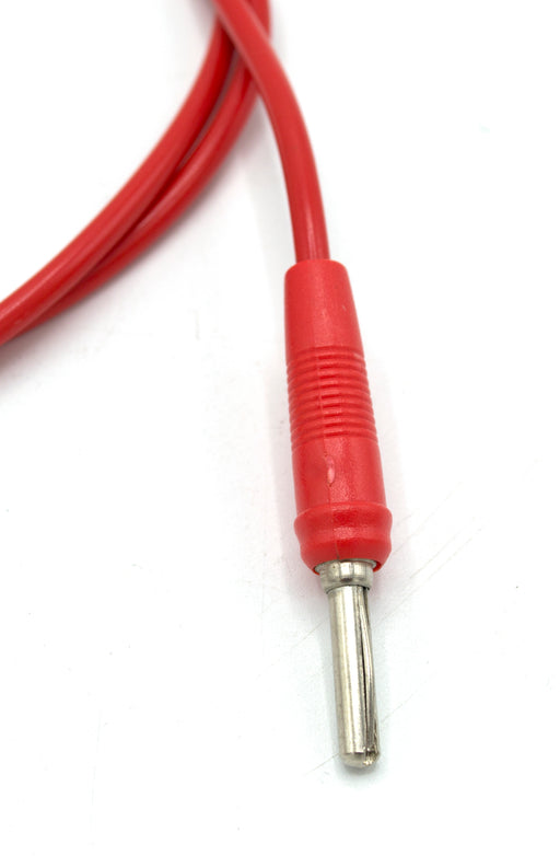 Red Double sided 4mm Connecting lead 1000mm (39.37") Single lead Eisco Labs