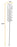 Nylon Cleaning Brush, 9.25" - Fan Shaped End - 0.5" Diameter