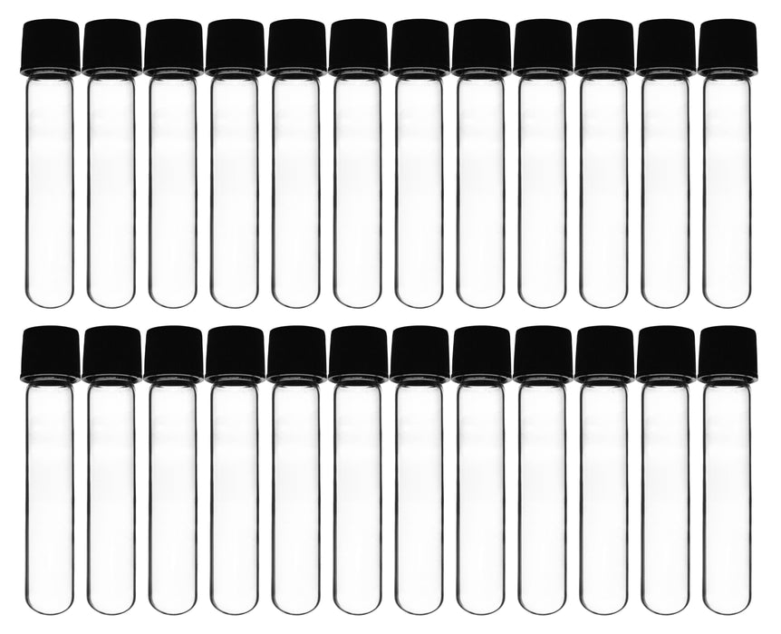 Culture Tube with Screw Cap, 5mL, 24/PK - 16x75mm - Round Bottom - Borosilicate Glass