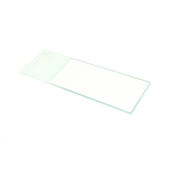 Glass Microscope Slides, 50 Pack - Precleaned - Ground & Polished Edges - Frosted End - Eisco Labs