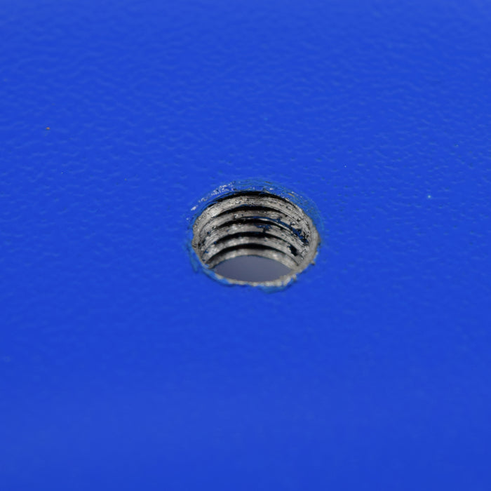 Rectangular Retort Base - 8"x5" - Heavy Duty Cast Iron, Blue - Eisco Labs