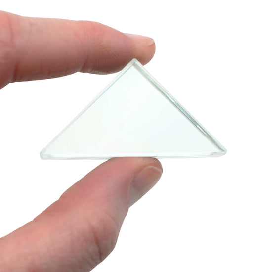 Right Angle Refraction Prism, 35x35x45mm - 9mm Thick - Flint Glass