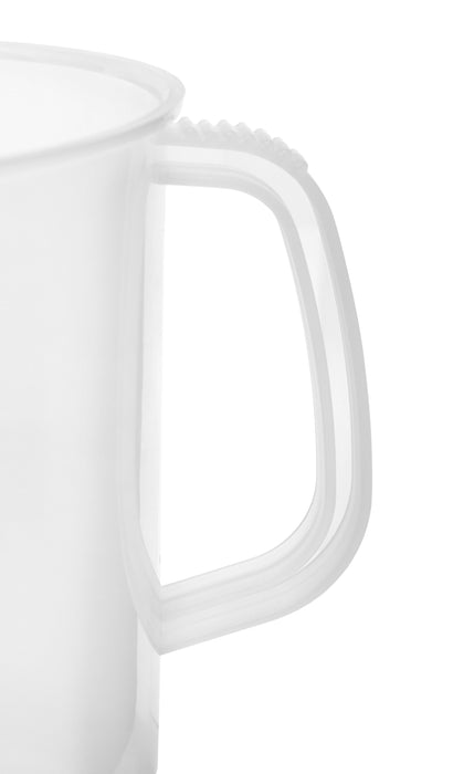 Measuring Jug, 3000ml - Short Form, Euro Design - Polypropylene Plastic - Raised Graduations