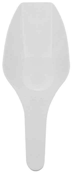 Scoop, 100ml (3.4oz) - Polypropylene - Flat Bottom, Excellent for Measuring & Weighing