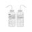 2PK Performance Plastic Wash Bottle, Blank Label, 1000 ml
