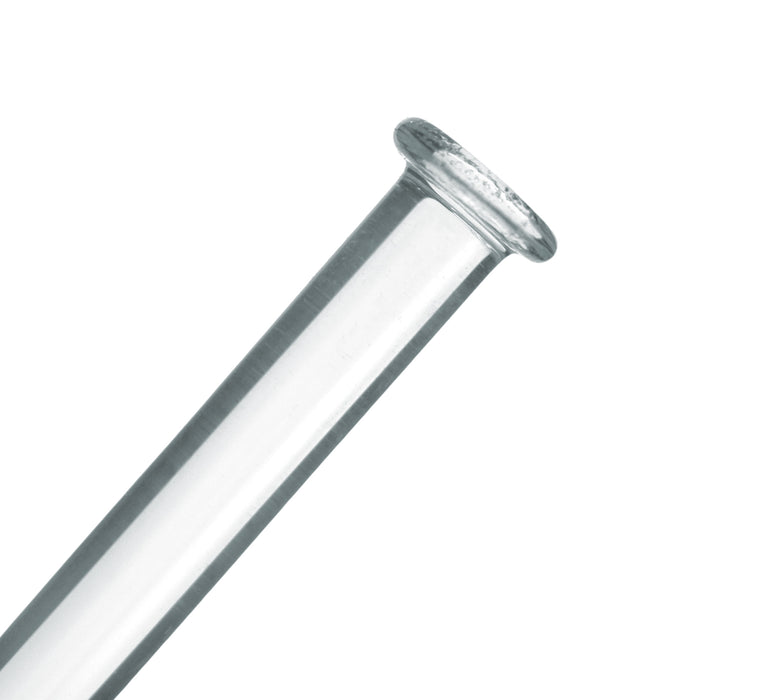 10PK Glass Stirring Rods, 7.9" - Spade & Button Ends, 6mm Diameter - Eisco Labs