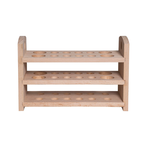 Wooden Test Tube Stand - 3 Tier - Holds 12 Tubes