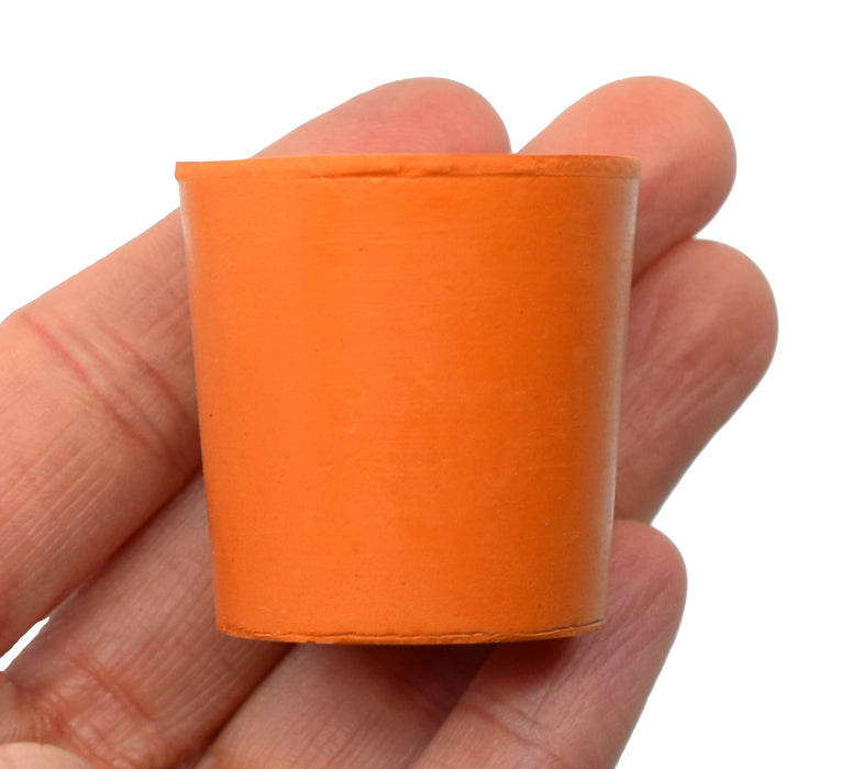 10PK Rubber Stoppers - Solid - 31mm Bottom, 36mm Top, 35mm Length